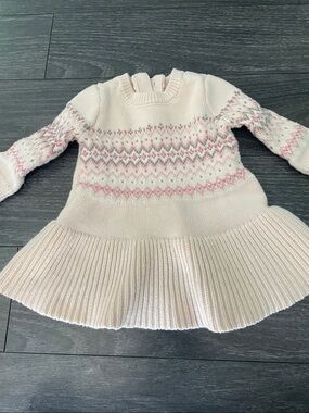 GAP Baby Pink Knit Sweater Dress